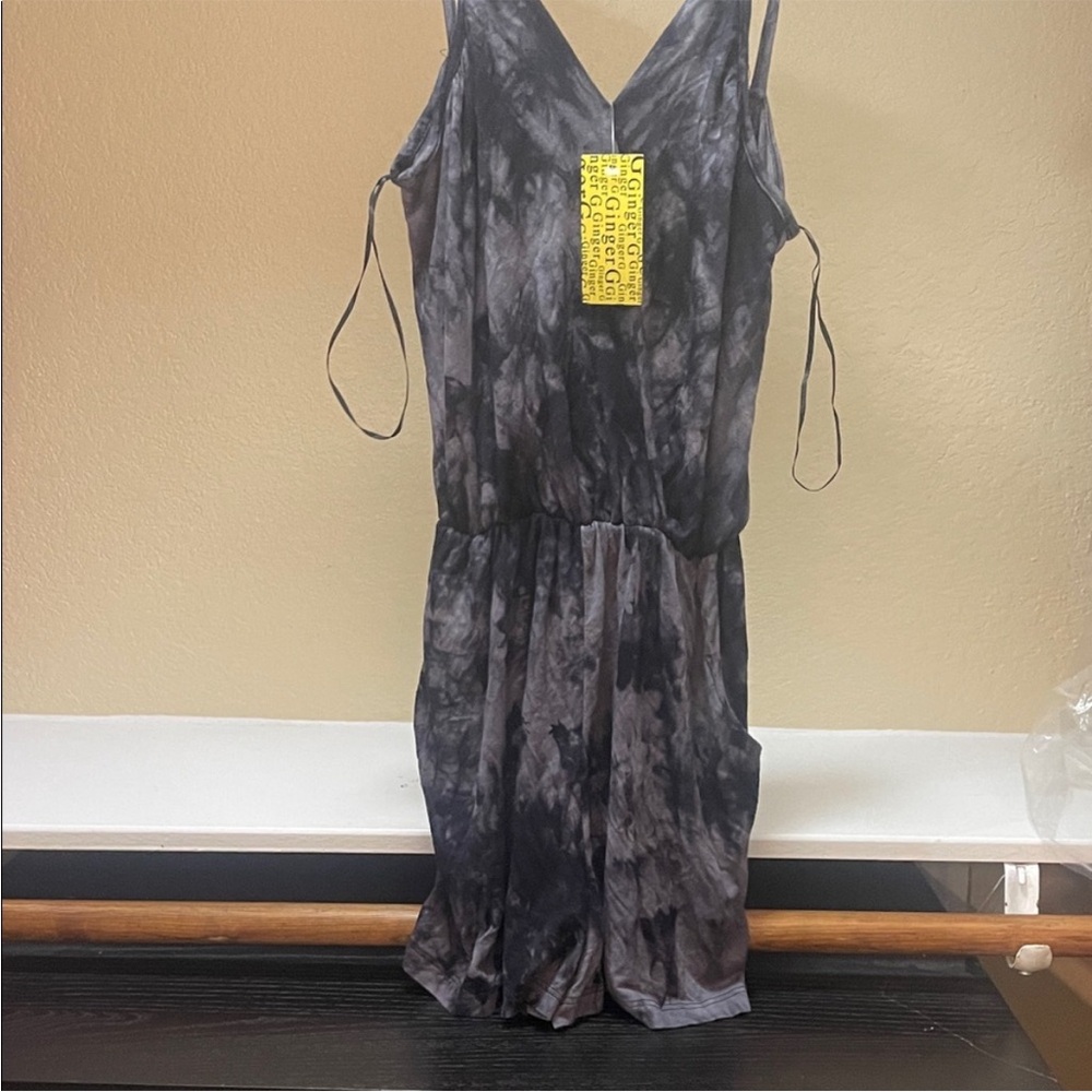 Ginger G Charcoal Tie-Dye Kids One Piece